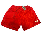 Red Windbreaker Shorts