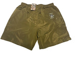 Olive Windbreaker Shorts