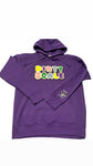 Purple Chenille Patch Hoodie