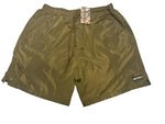 Olive Windbreaker Shorts