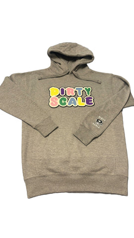 Grey Chenille Patch Hoodie