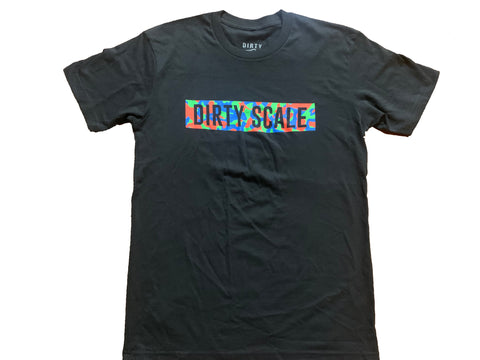 Dirty Scale Black Multi Color T-Shirt