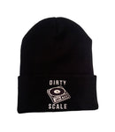 Dirty Scale Black Beanie