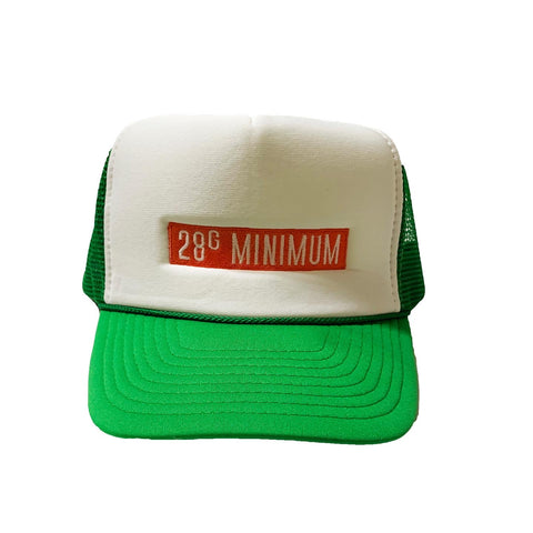 Green/White 28G Minimum Trucker Hat