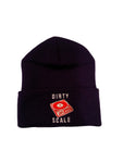 Dirty Scale Navy Blue Beanie