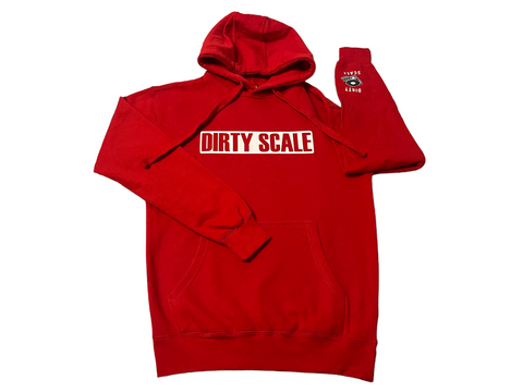 Dirty Scale Red/White Hoodie