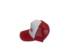 White/Red 28G Minimum Trucker Hat